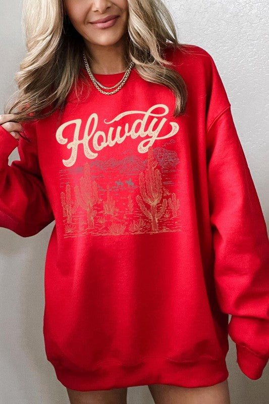 Howdy Desert Western Graphic Sweatshirt