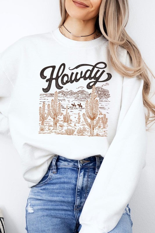 Howdy Desert Western Graphic Sweatshirt