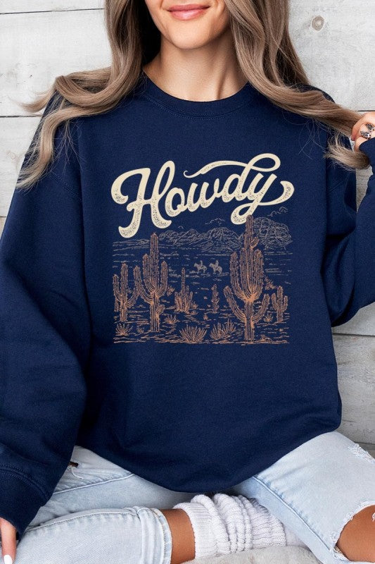 Howdy Desert Western Graphic Sweatshirt