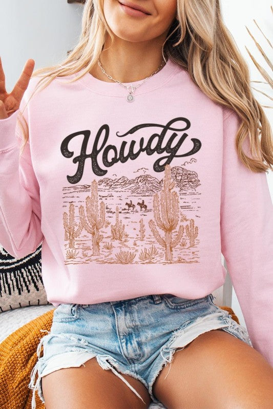 Howdy Desert Western Graphic Sweatshirt