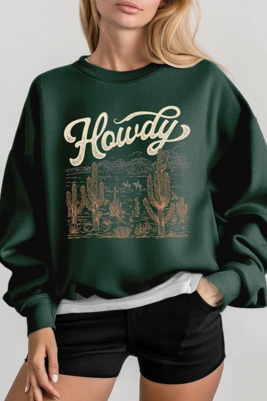 Howdy Desert Western Graphic Sweatshirt