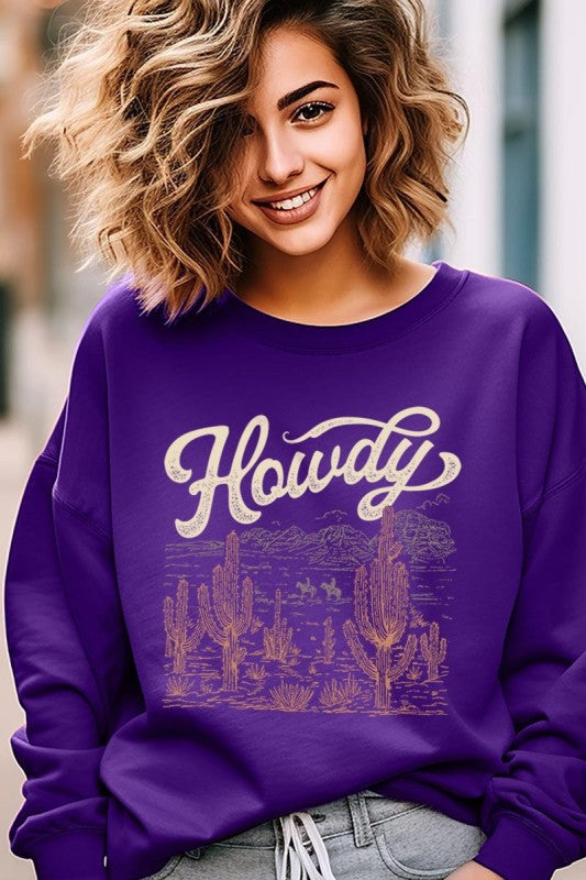 Howdy Desert Western Graphic Sweatshirt