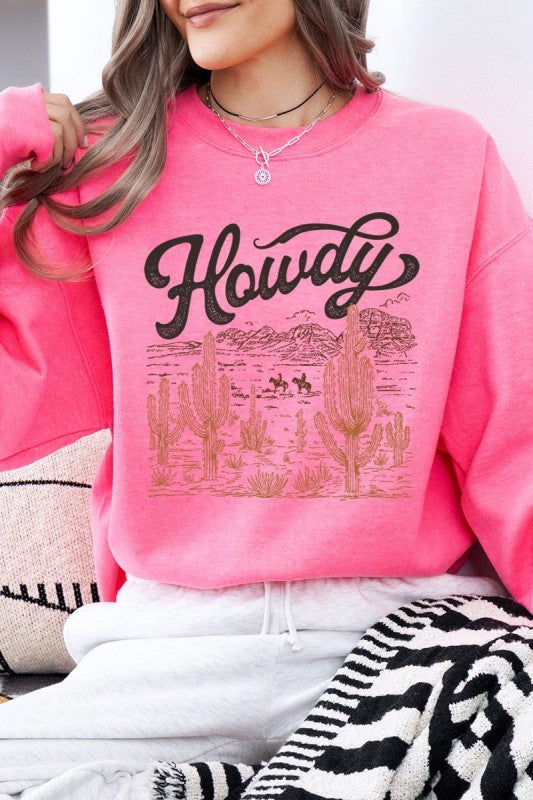 Howdy Desert Western Graphic Sweatshirt