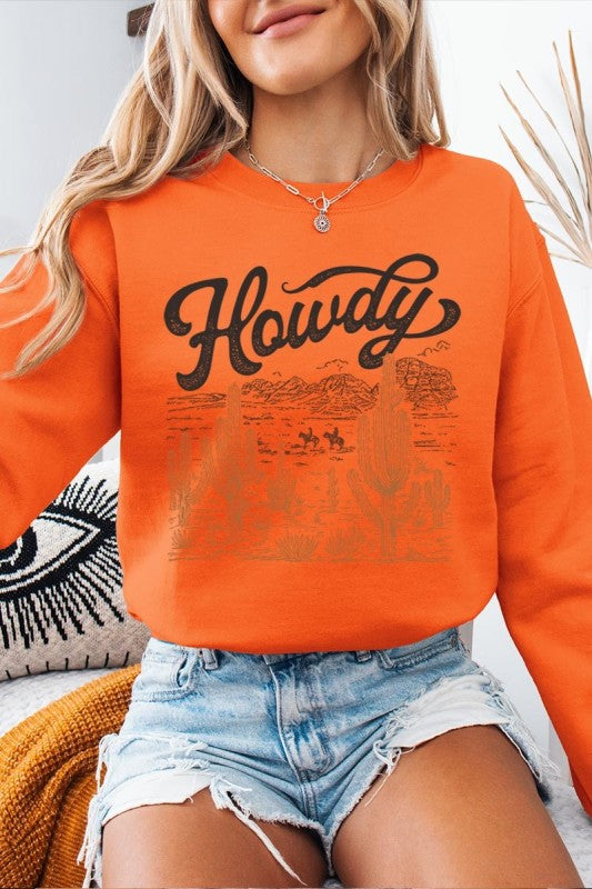 Howdy Desert Western Graphic Sweatshirt