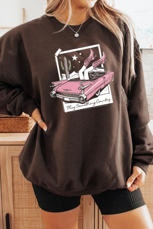Play Something Country Graphic Sweatshirt