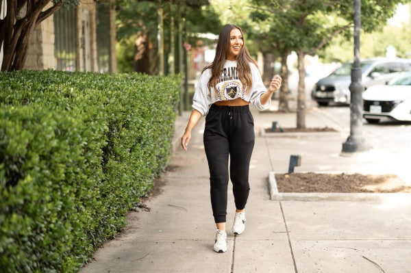 Julia Rose - The Braelyn Black Fleece Jogger