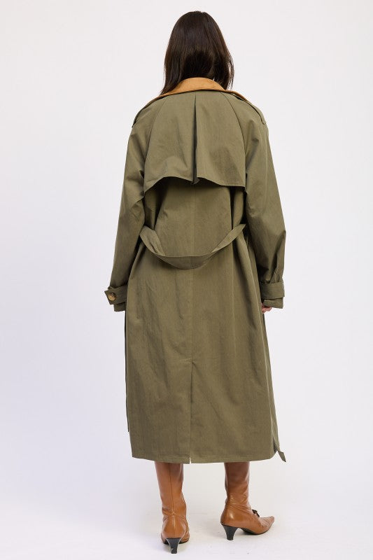 Emory Park Double Breasted Trench Coat