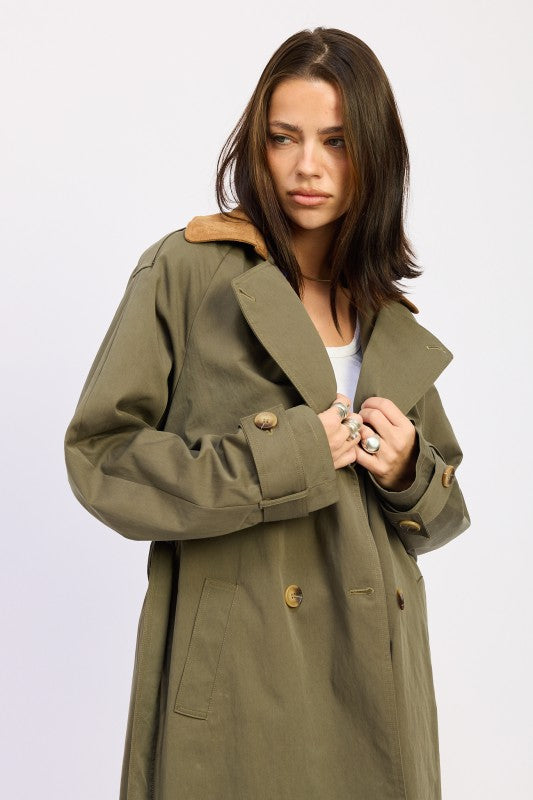 Emory Park Double Breasted Trench Coat