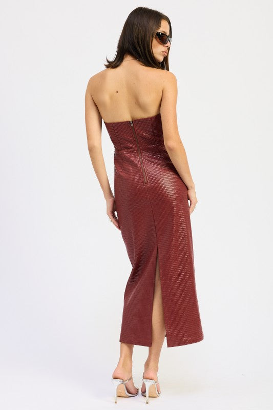 Emory Park Chintz Textured Tube Midi Dress
