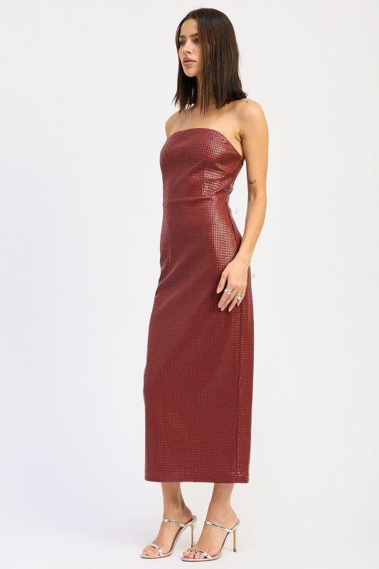 Emory Park Chintz Textured Tube Midi Dress