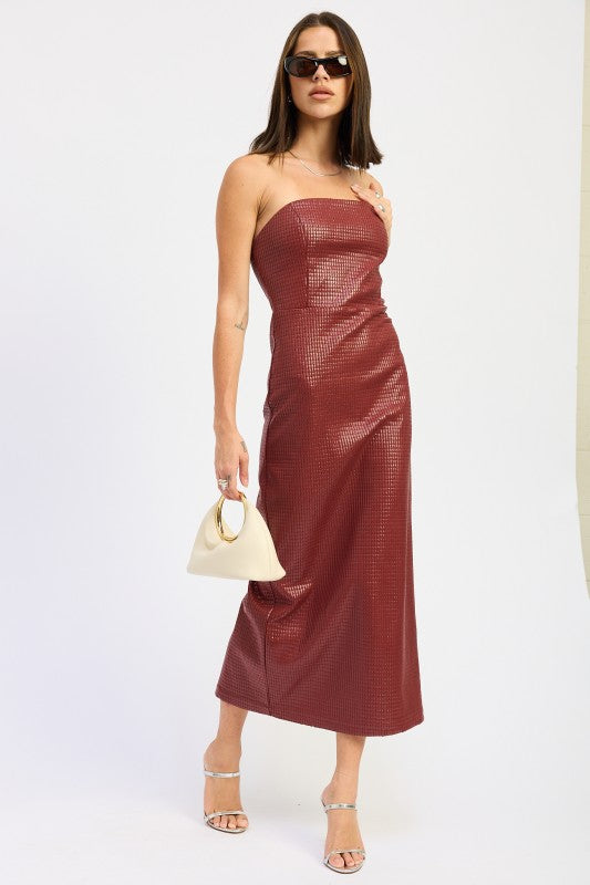 Emory Park Chintz Textured Tube Midi Dress