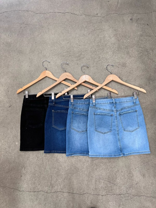 Summer Hot Girl High Waisted Denim Mini Skirt