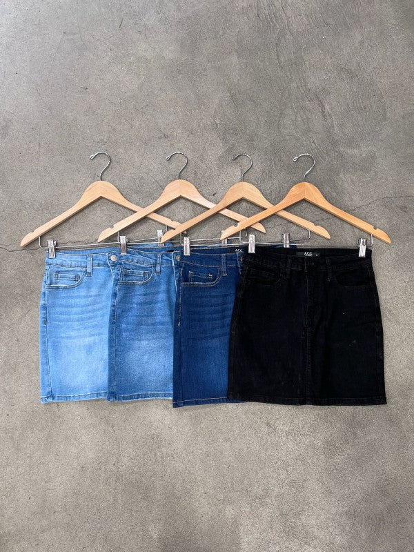 Summer Hot Girl High Waisted Denim Mini Skirt