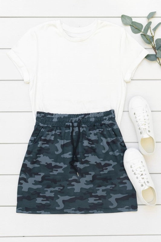 Julia Rose |The Kai Camo Jogger Skirt