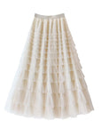 Miss Sparkling |Ruffled Maxi Skirt