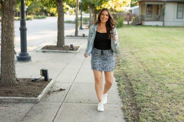 Julia Rose |The Sydney Snakeskin Skirt