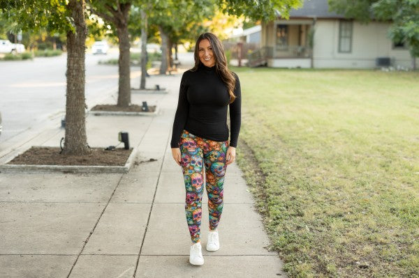 Julia Rose |The Piper Paisley Skull Leggings