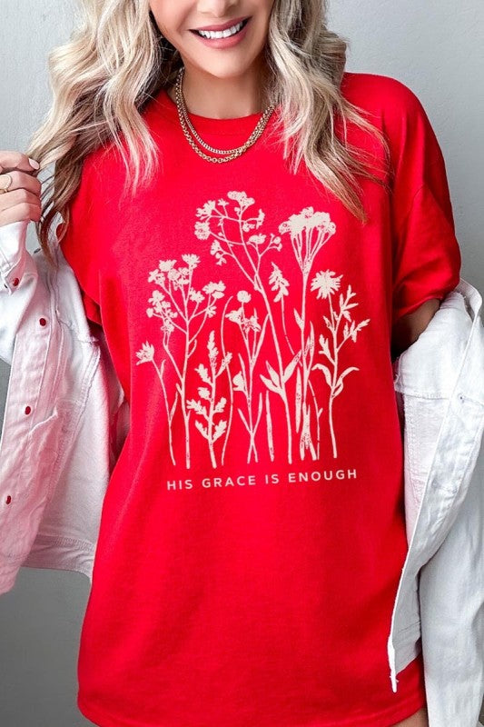 Christian Wildflower Graphic Heavy Cotton Tee