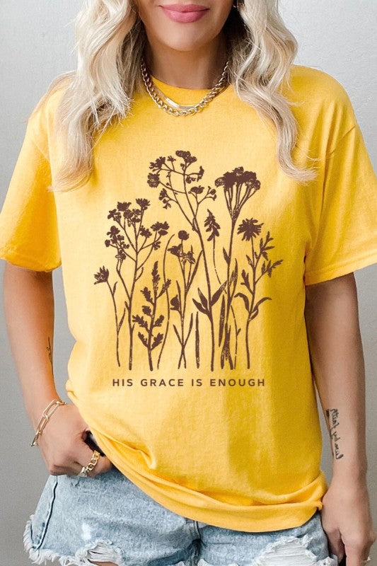 Christian Wildflower Graphic Heavy Cotton Tee