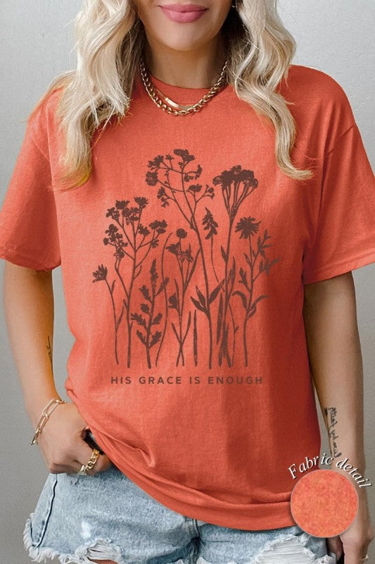 Christian Wildflower Graphic Heavy Cotton Tee