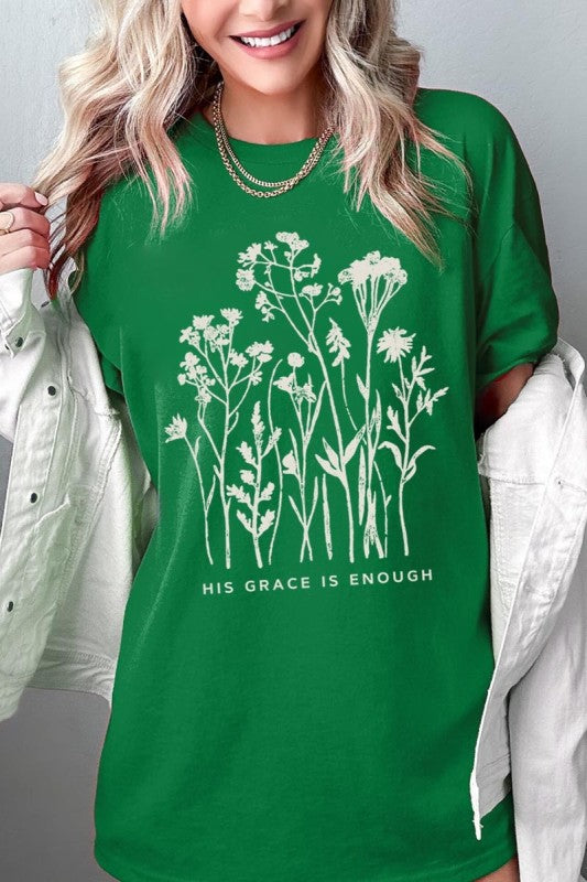 Christian Wildflower Graphic Heavy Cotton Tee