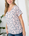 e Luna Paisley Print Boxy Top