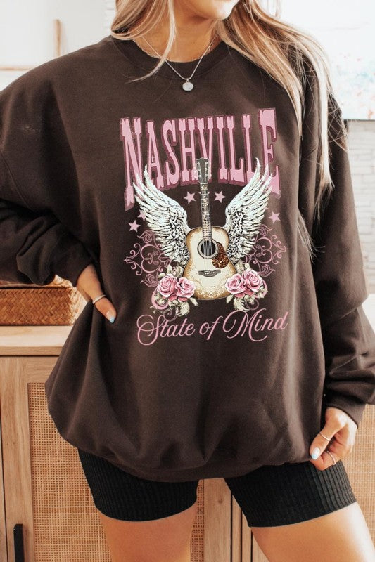 Nashville Rose Graphic Sweatshirt