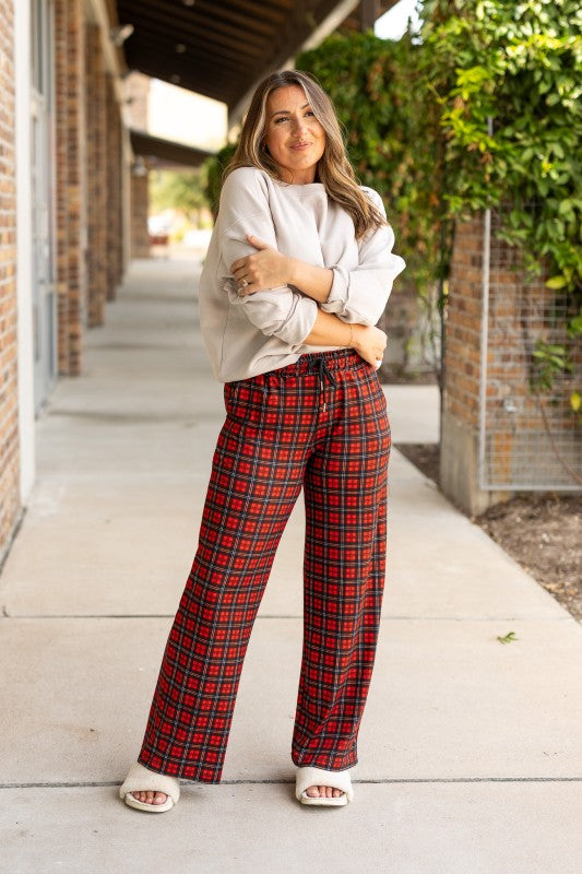 Julia Rose |The Noelle Plaid Pajama Pants