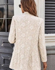 Miss Sparkling |Floral Embroidered Blazer