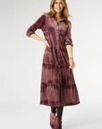 Coco + Carmen Romance Imagined Velour Dress - Plum