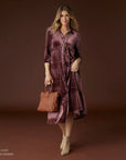 Coco + Carmen Romance Imagined Velour Dress - Plum