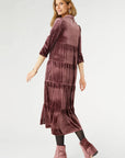 Coco + Carmen Romance Imagined Velour Dress - Plum