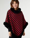 Coco + Carmen Archer Fur Lined Poncho