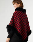 Coco + Carmen Archer Fur Lined Poncho