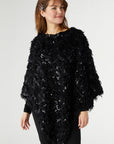 Coco + Carmen Windham Sequin Poncho