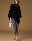 Coco + Carmen Windham Sequin Poncho