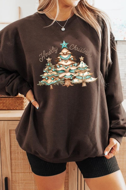 Howdy Christmas Graphic Sweatshirt