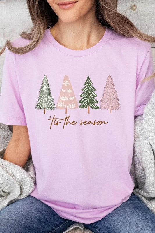 Rustic Christmas Trees Graphic Tee