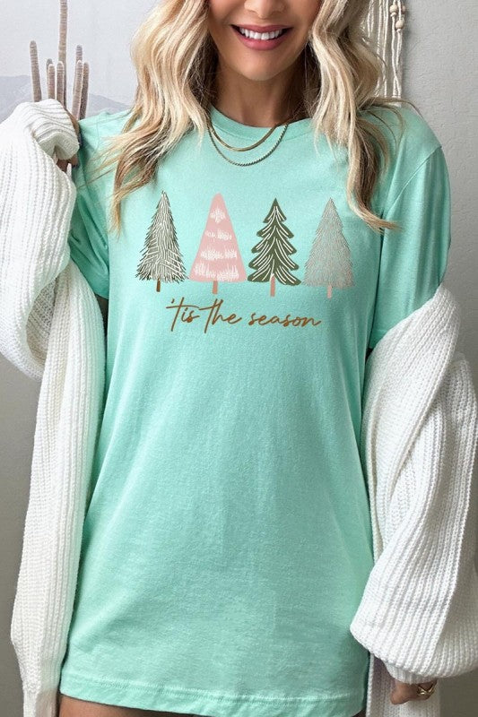 Rustic Christmas Trees Graphic Tee