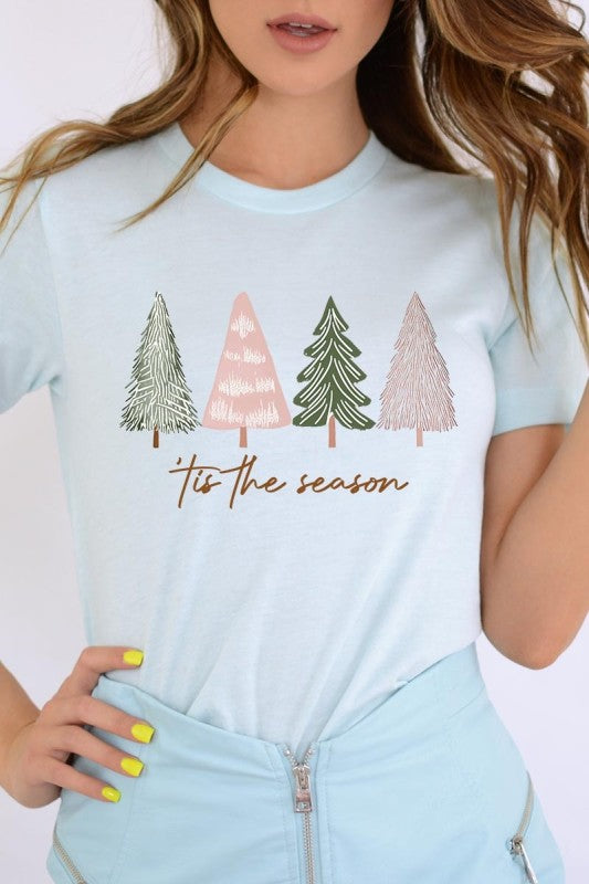 Rustic Christmas Trees Graphic Tee