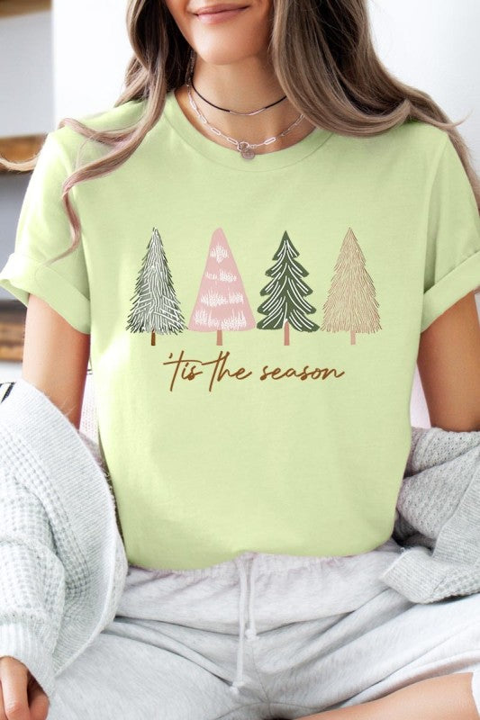 Rustic Christmas Trees Graphic Tee