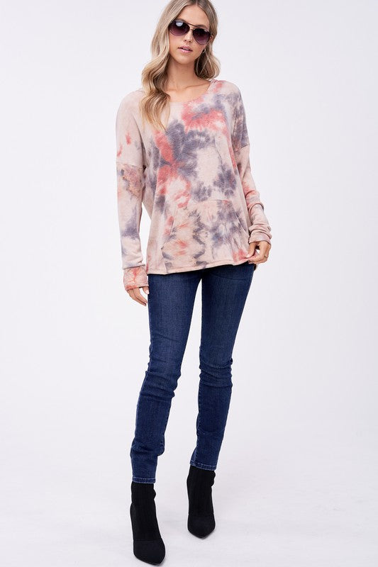 e Luna PLUS Cloud Tie Dye Sweatshirt