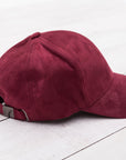Suede Boyfriend Ball Cap