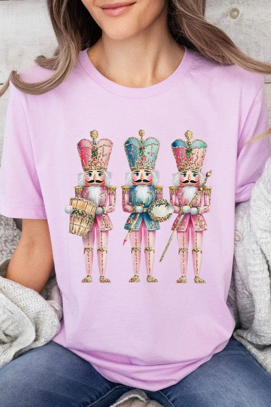 Pink Christmas Nutcracker Graphic Tee