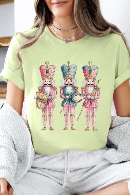 Pink Christmas Nutcracker Graphic Tee