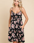 Culture Code Full Size Floral Frill Cami Dress