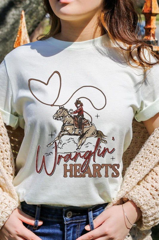 Wranglin Hearts Graphic Tee