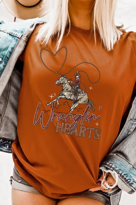 Wranglin Hearts Graphic Tee