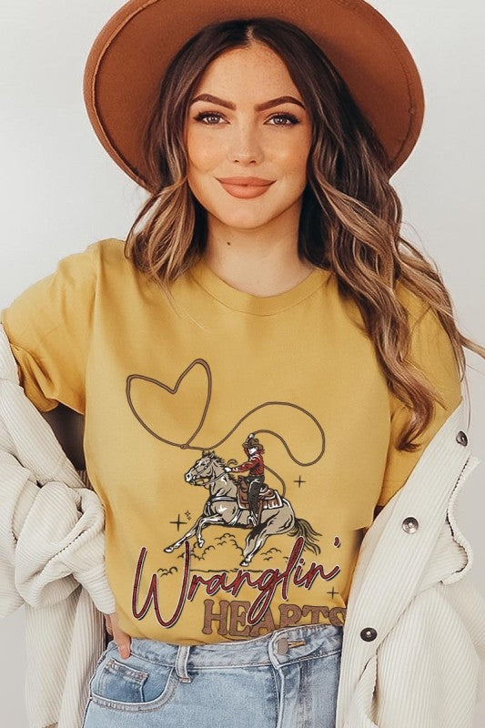 Wranglin Hearts Graphic Tee