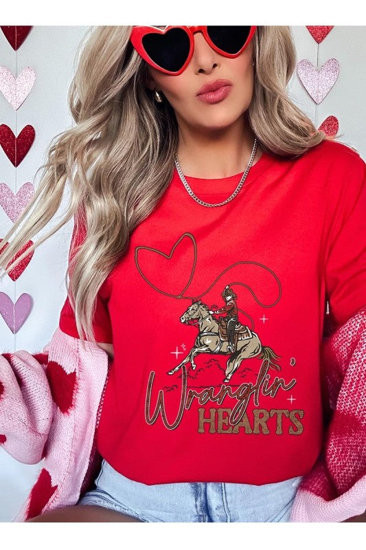 Wranglin Hearts Graphic Tee